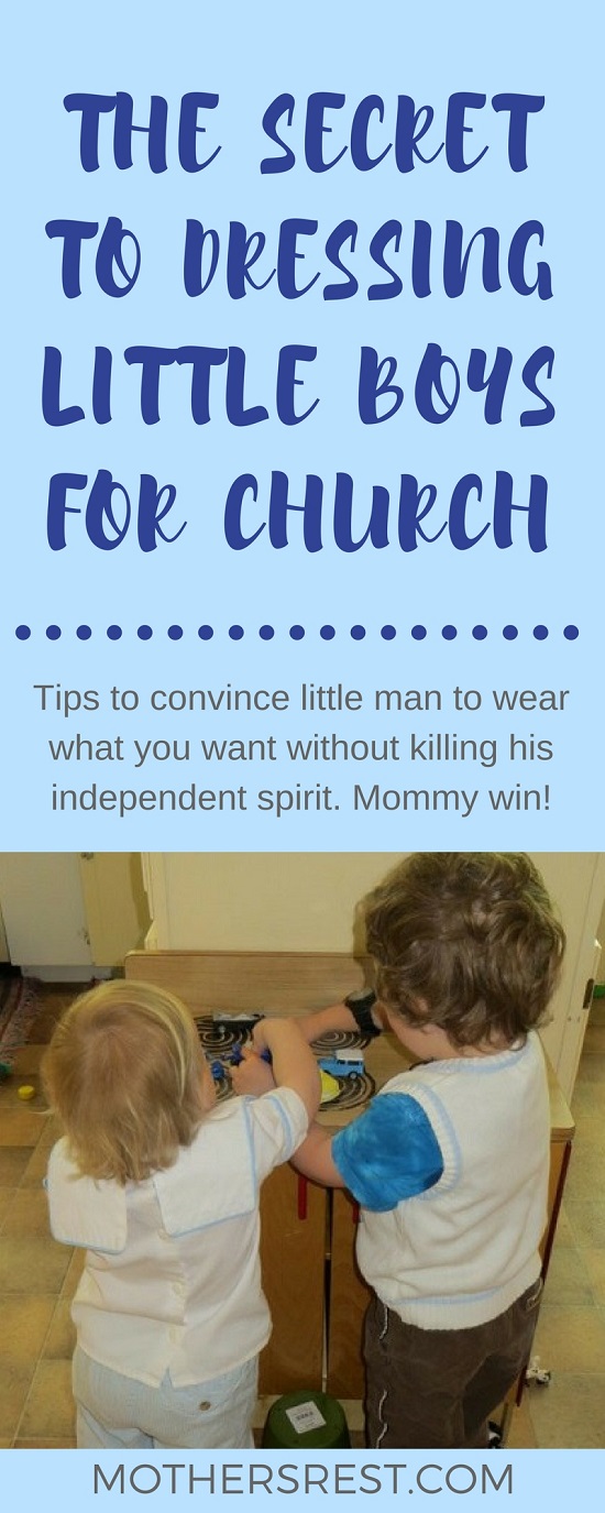 Tips to convince your kid to wear what you want without killing his independent spirit. Mommy win!