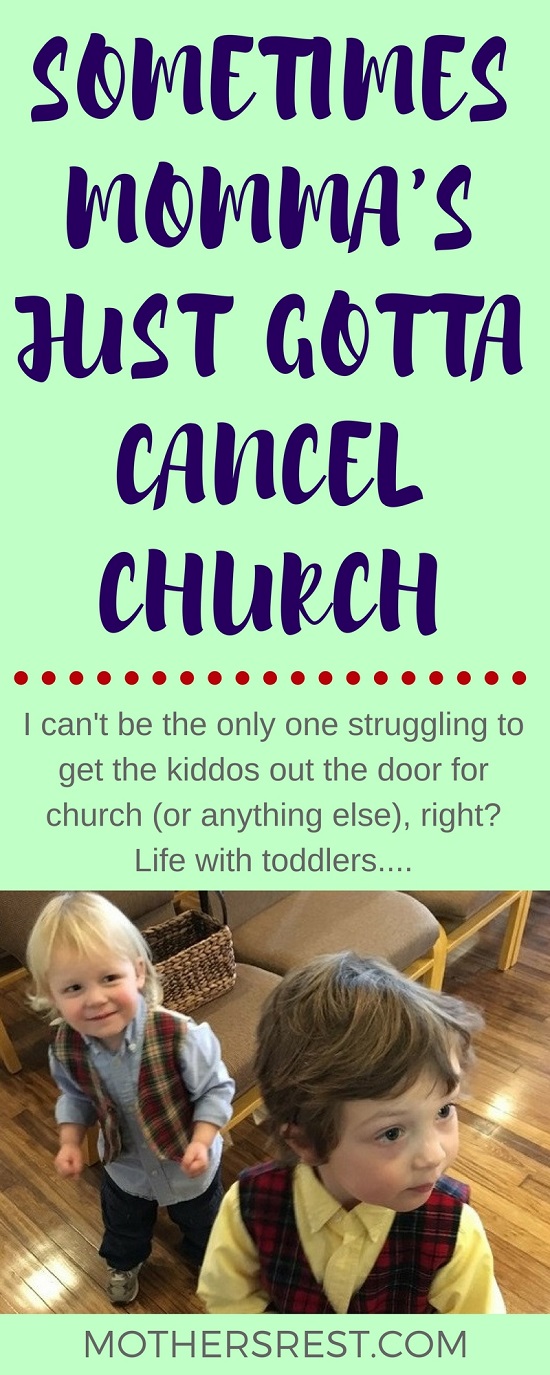 I can't be the only one struggling to get the kiddos out the door for church (or anything else), right? Life with toddlers...