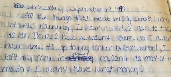 9th grade journal