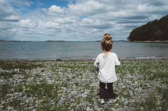 girl on shore