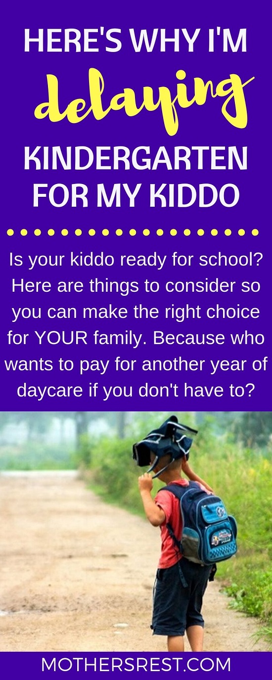 Is your kiddo ready for school? Here are things to consider so you can make the right choice for YOUR family. Because who wants to pay for another year of daycare if you do not have to?